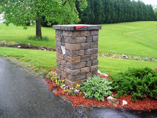 Mailboxes are very customizable and are increasingly becoming accent pieces to match a home. Mailboxes can be constructed or decorated with all kinds of materials, including stone and brick.