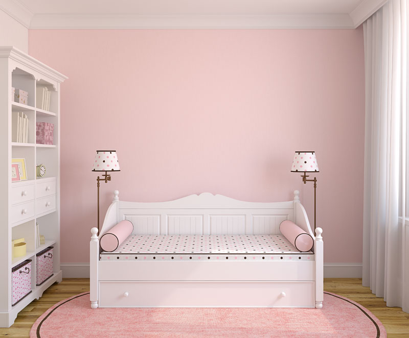 Pink toddler's room or children's room