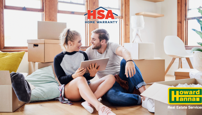 couple with a home warranty in a new home