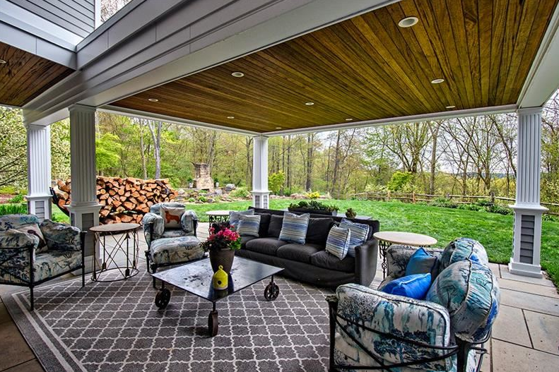 Howard Hanna Homes of Distinction covered patio in Pennsylvania house